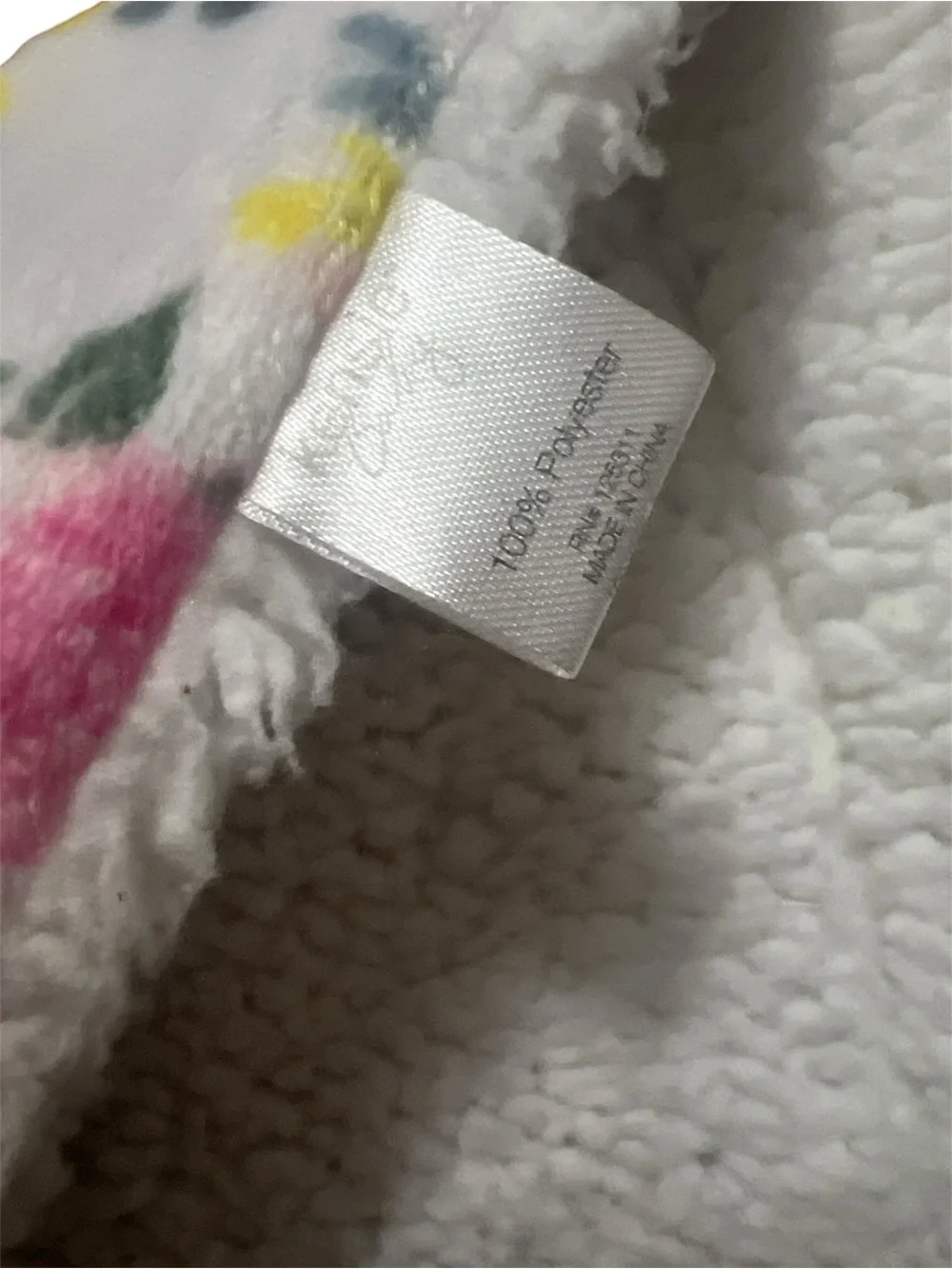 Kensie Baby Floral Blanket Pink Yellow Rose Sherpa Minky Plush Flower LIKE NEW